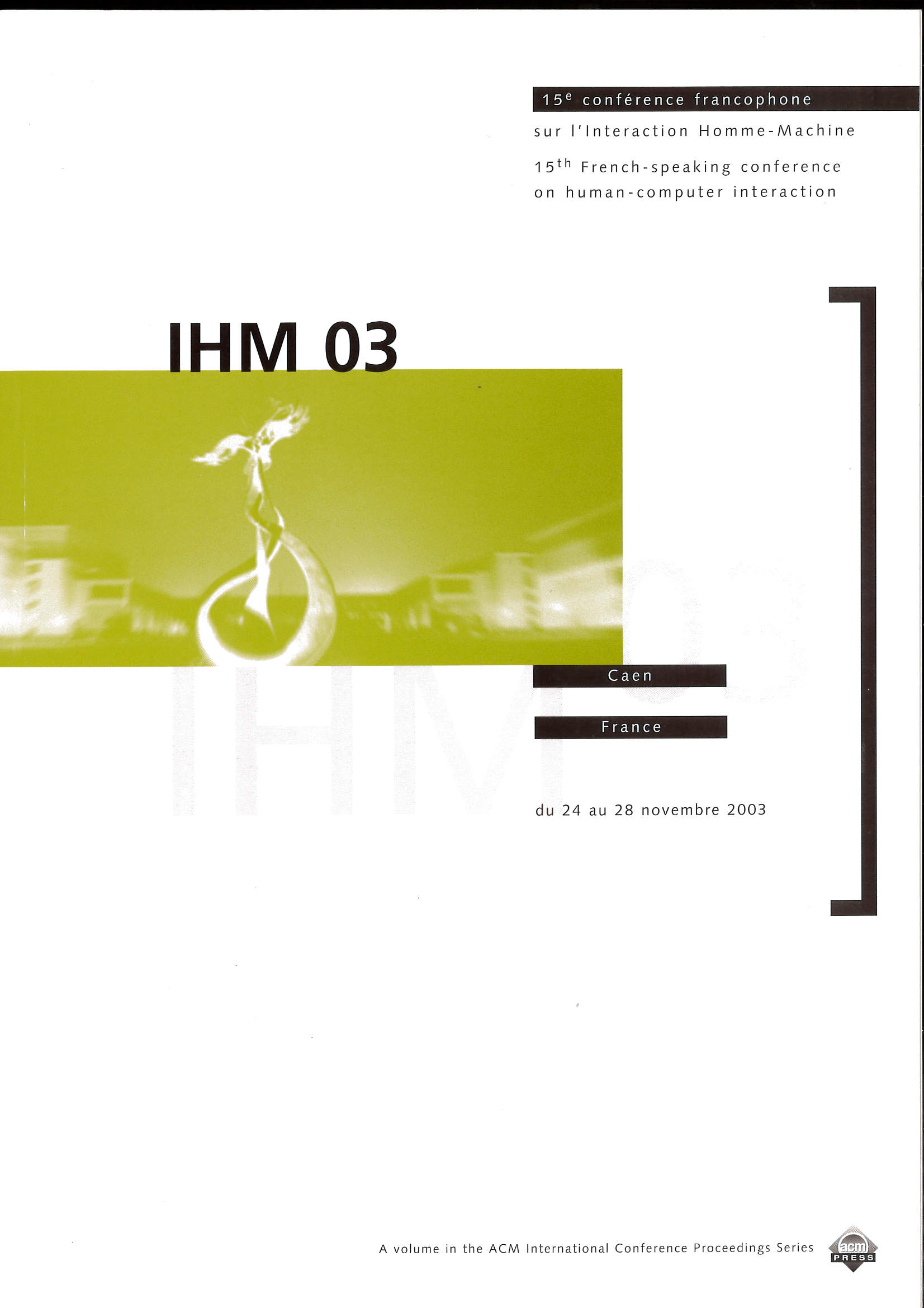 Logo de IHM 2003