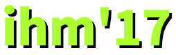 Logo de IHM 2017