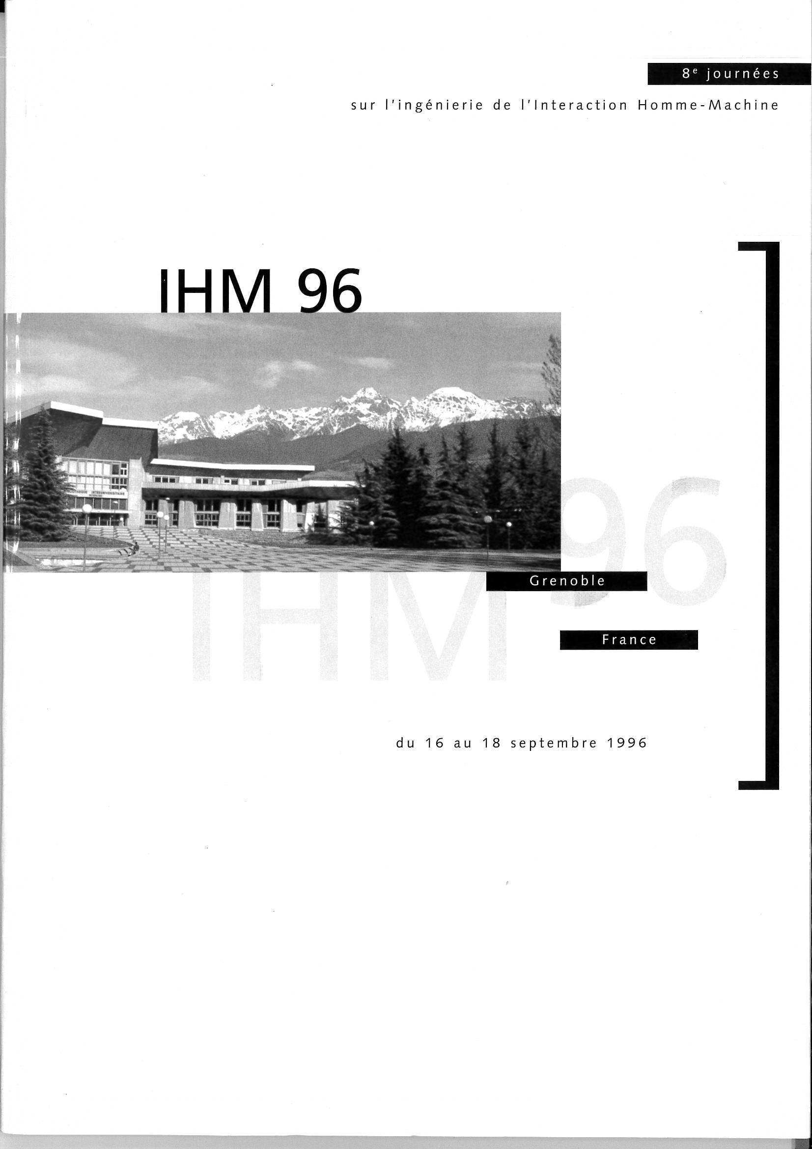 Logo de IHM 1996